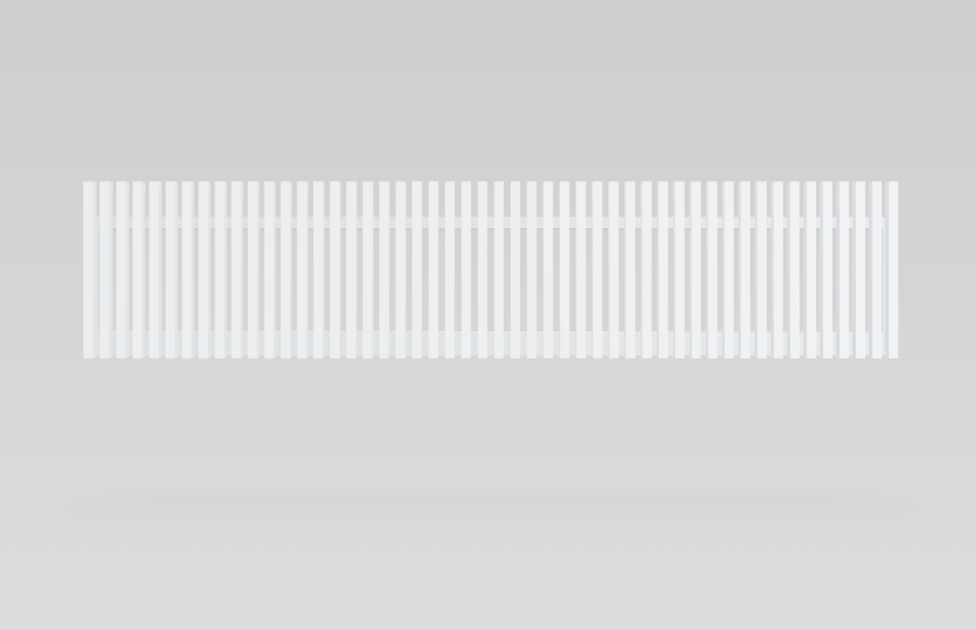 Aluminium Battened Sliding Gate 4.5m Wide - Natural White